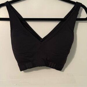 Athleta Black V-Neck Bikini Top